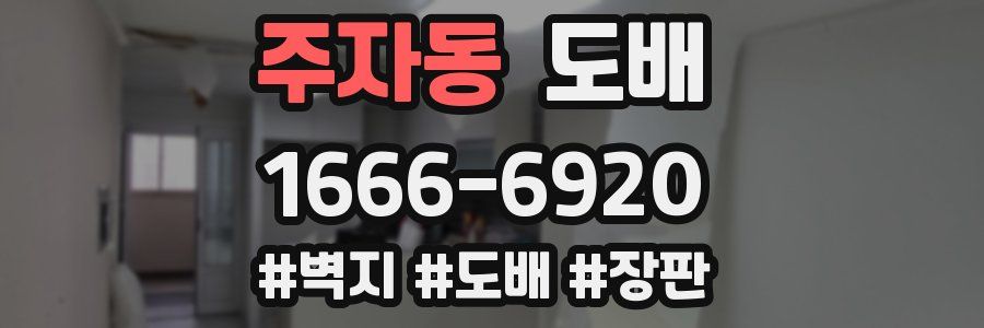 주자동 도배