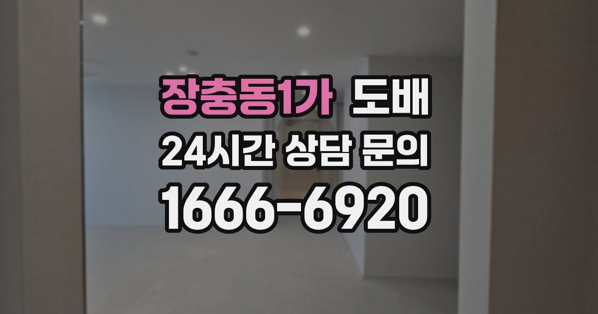 장충동1가 도배