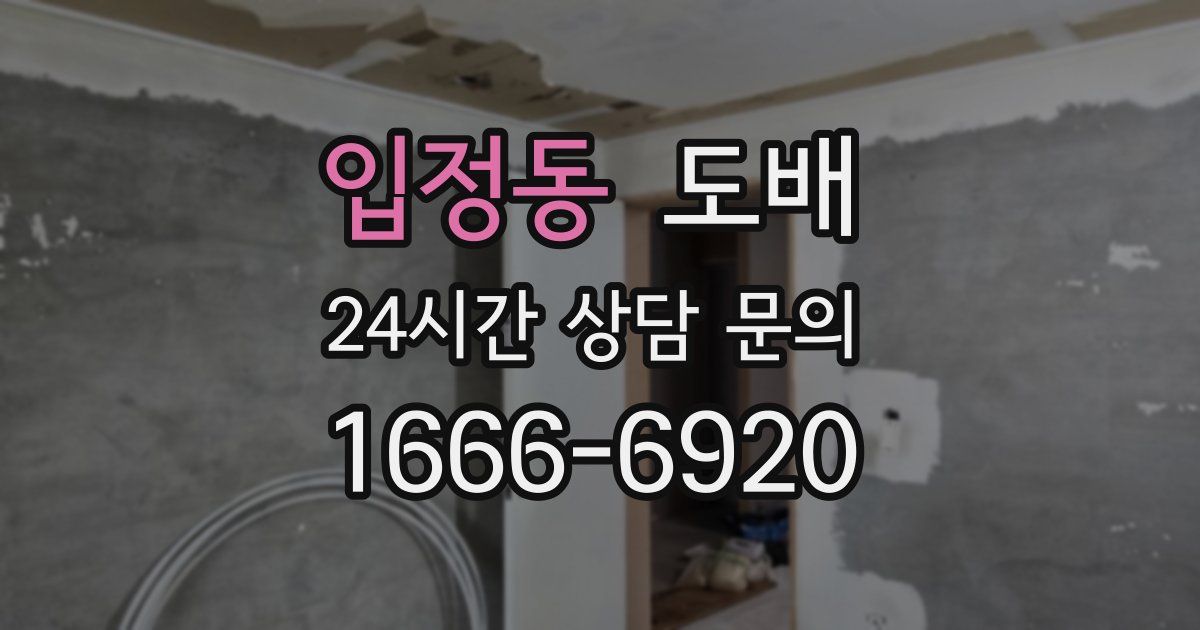 입정동 도배