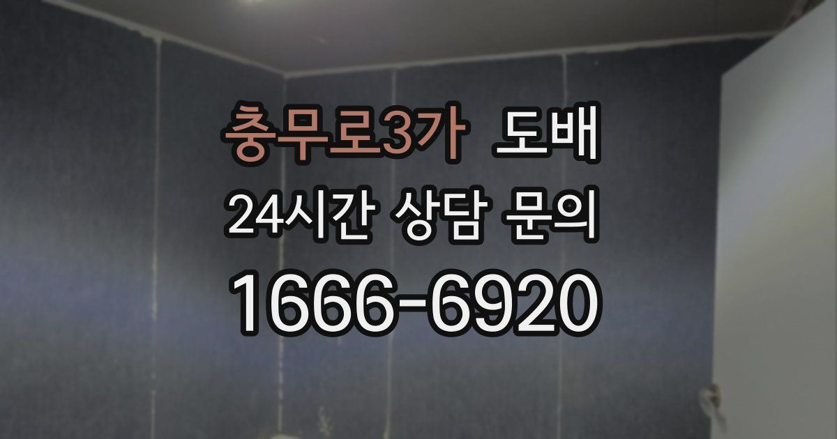 충무로3가 도배