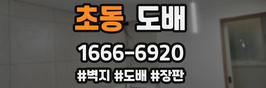 초동 도배