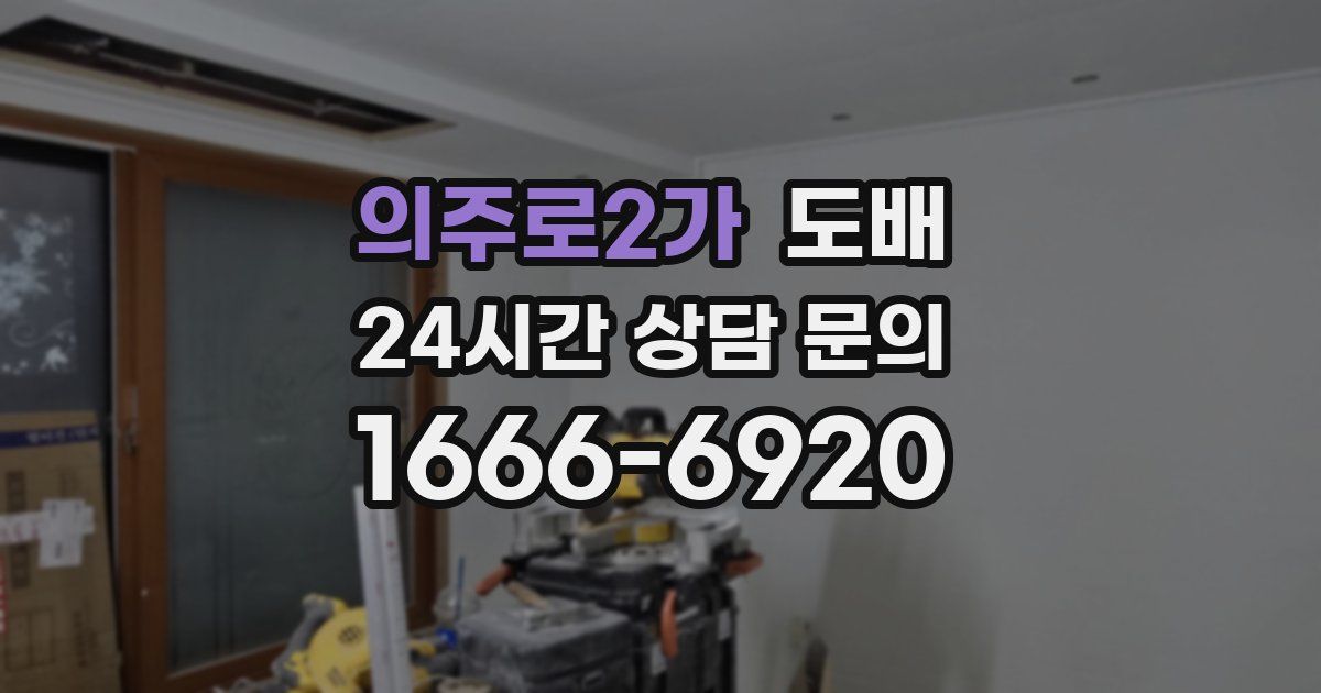 의주로2가 도배