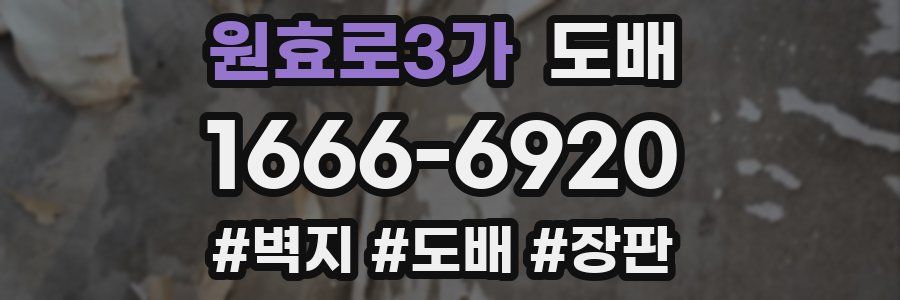 원효로3가 도배