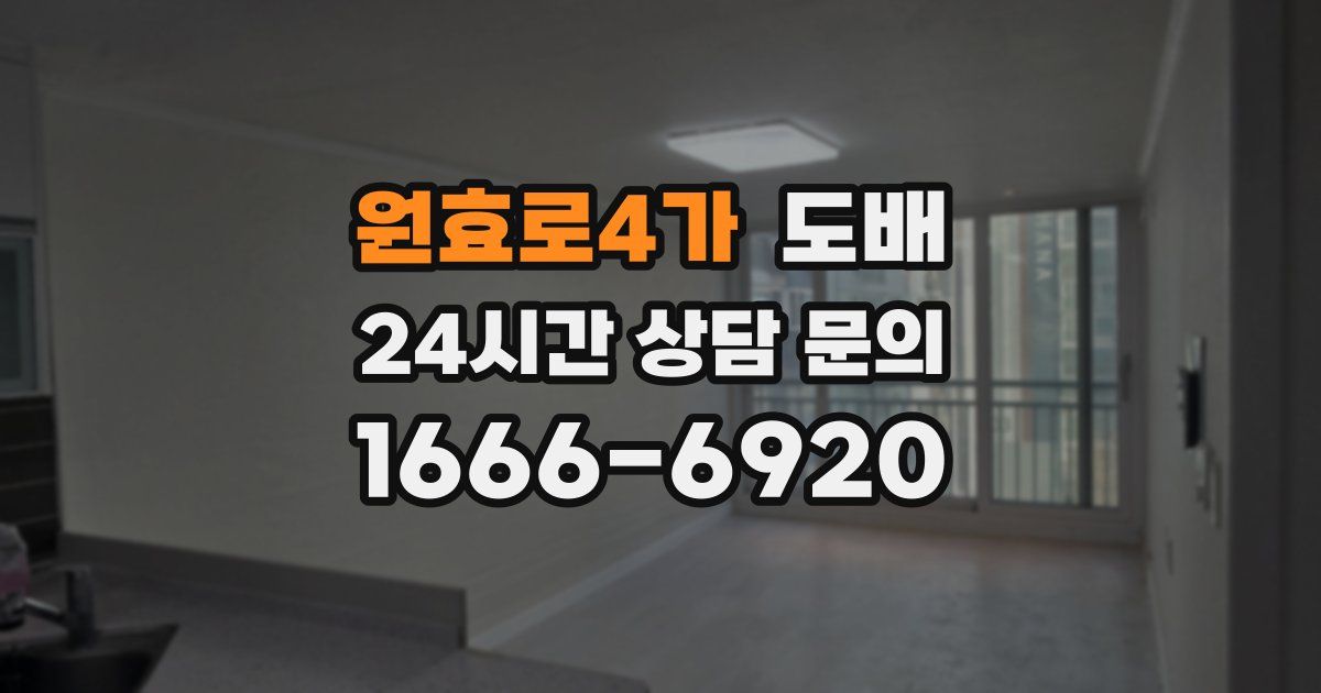 원효로4가 도배