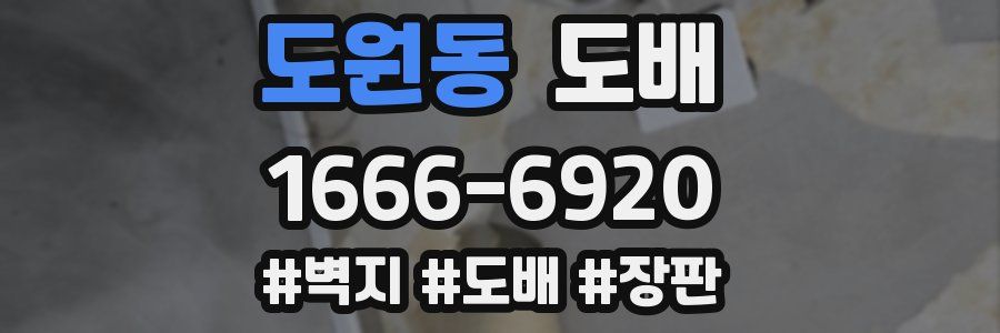 도원동 도배
