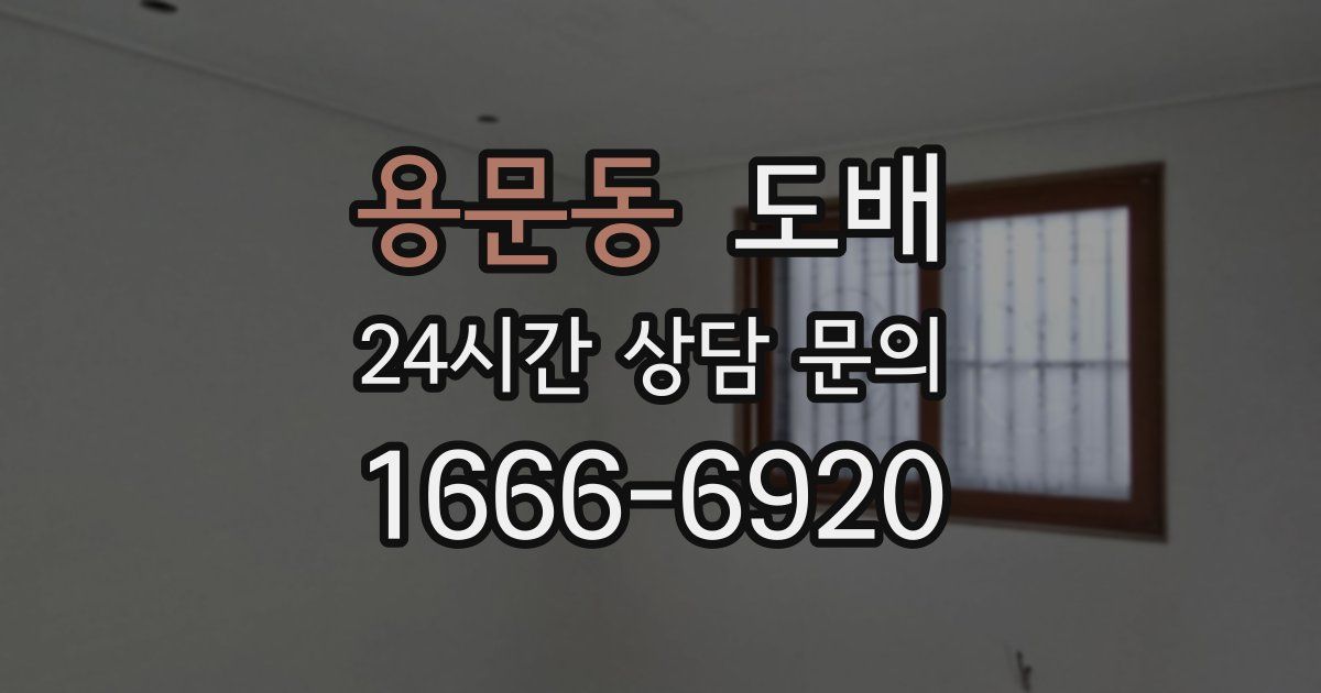 용문동 도배