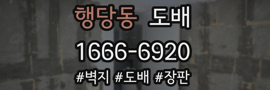 행당동 도배