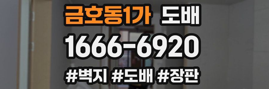 금호동1가 도배