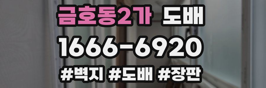 금호동2가 도배