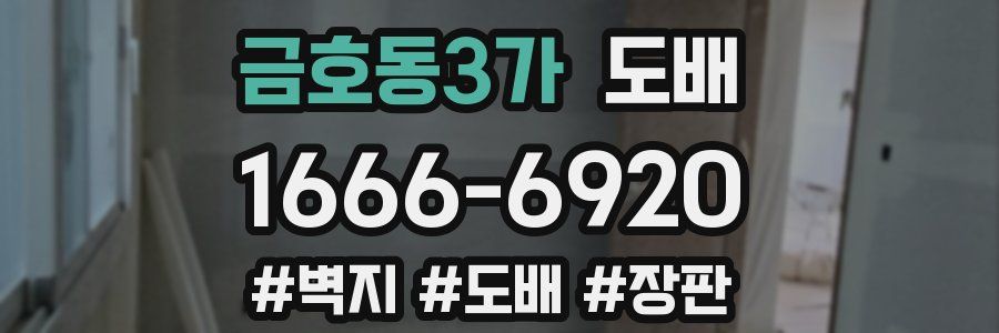 금호동3가 도배