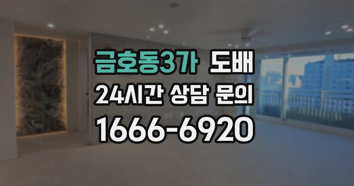금호동3가 도배