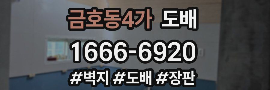 금호동4가 도배