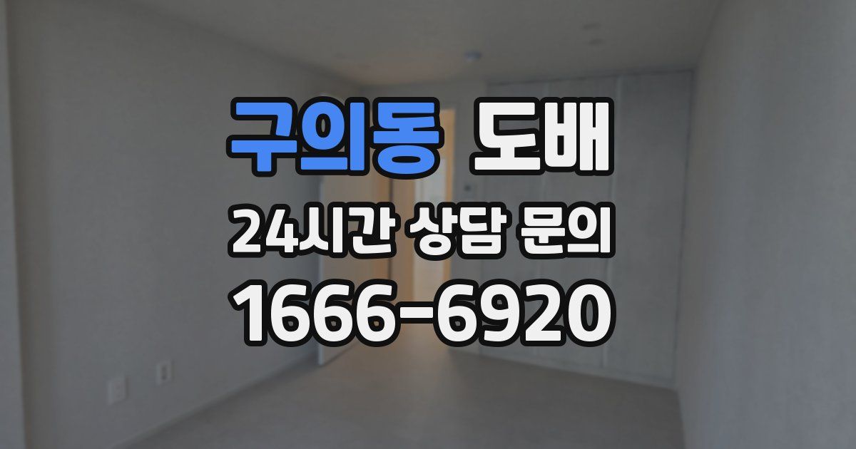 구의동 도배