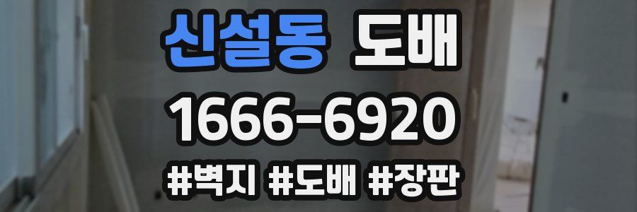 신설동 도배