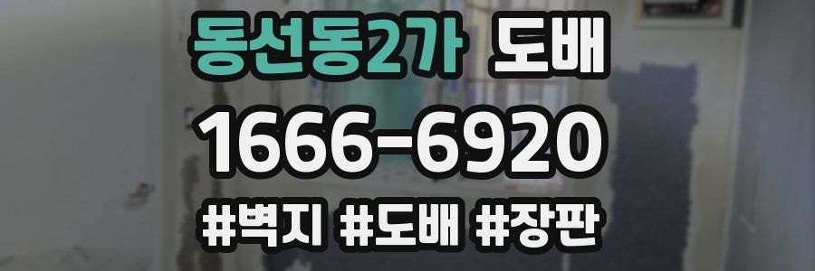 동선동2가 도배