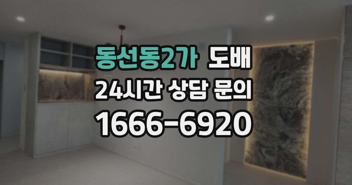 동선동2가 도배