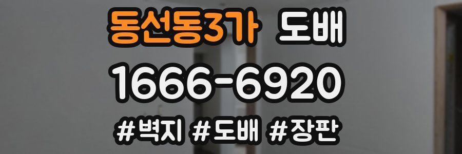 동선동3가 도배