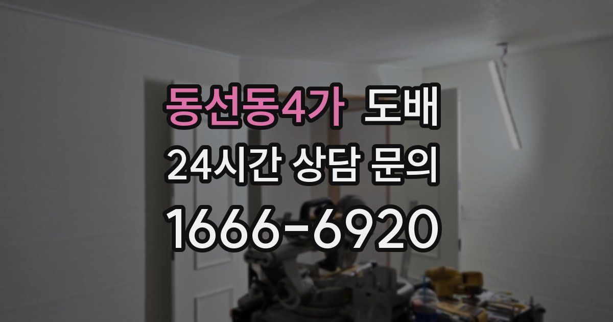 동선동4가 도배