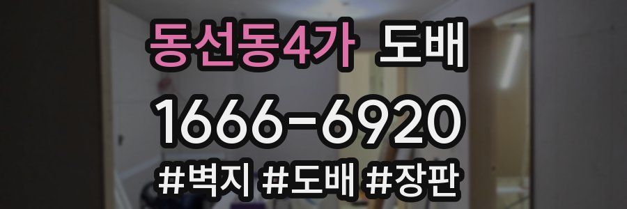 동선동4가 도배