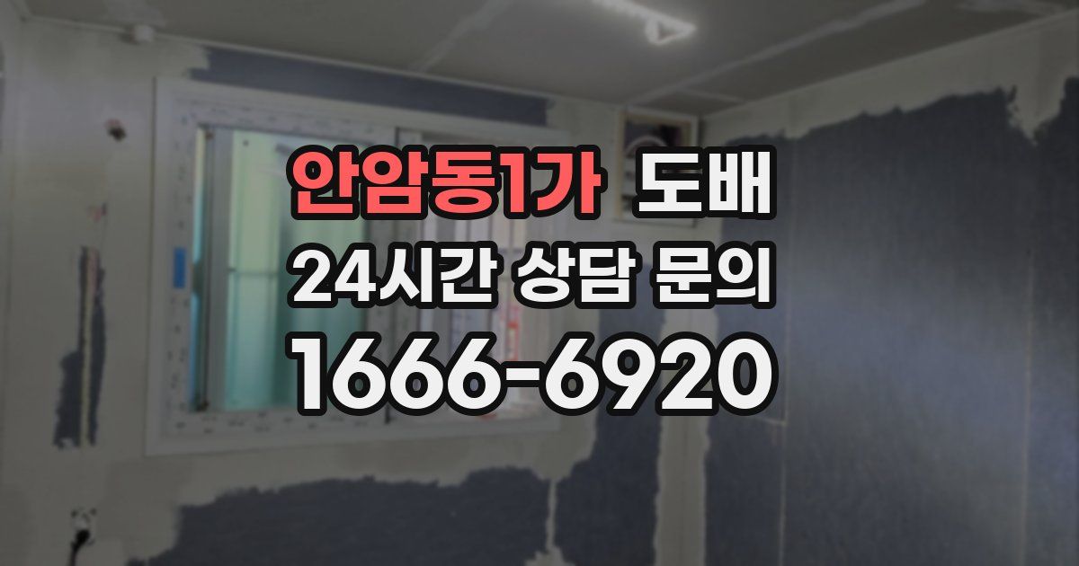 안암동1가 도배