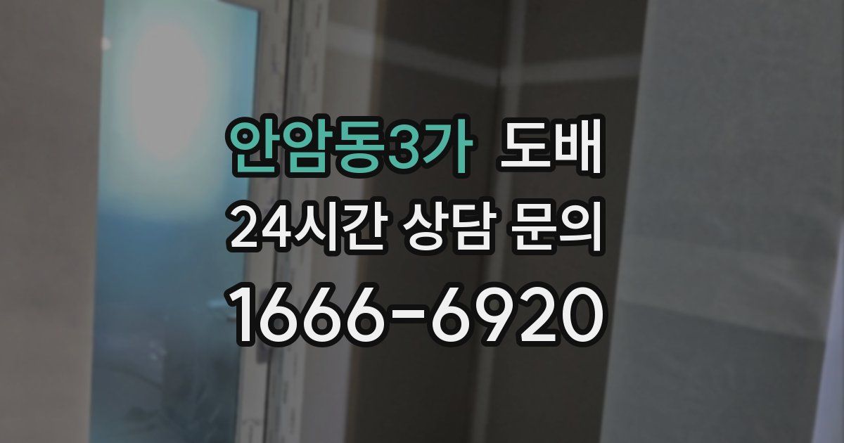 안암동3가 도배