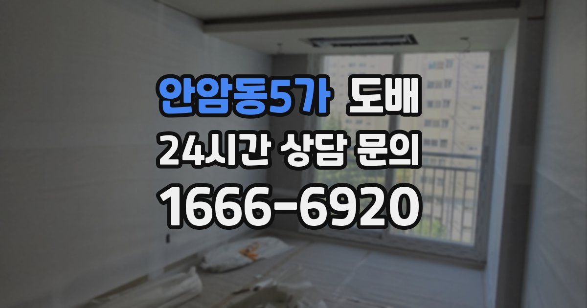 안암동5가 도배