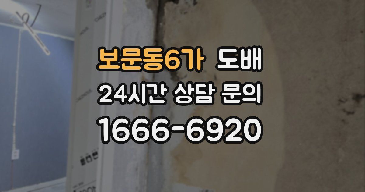보문동6가 도배