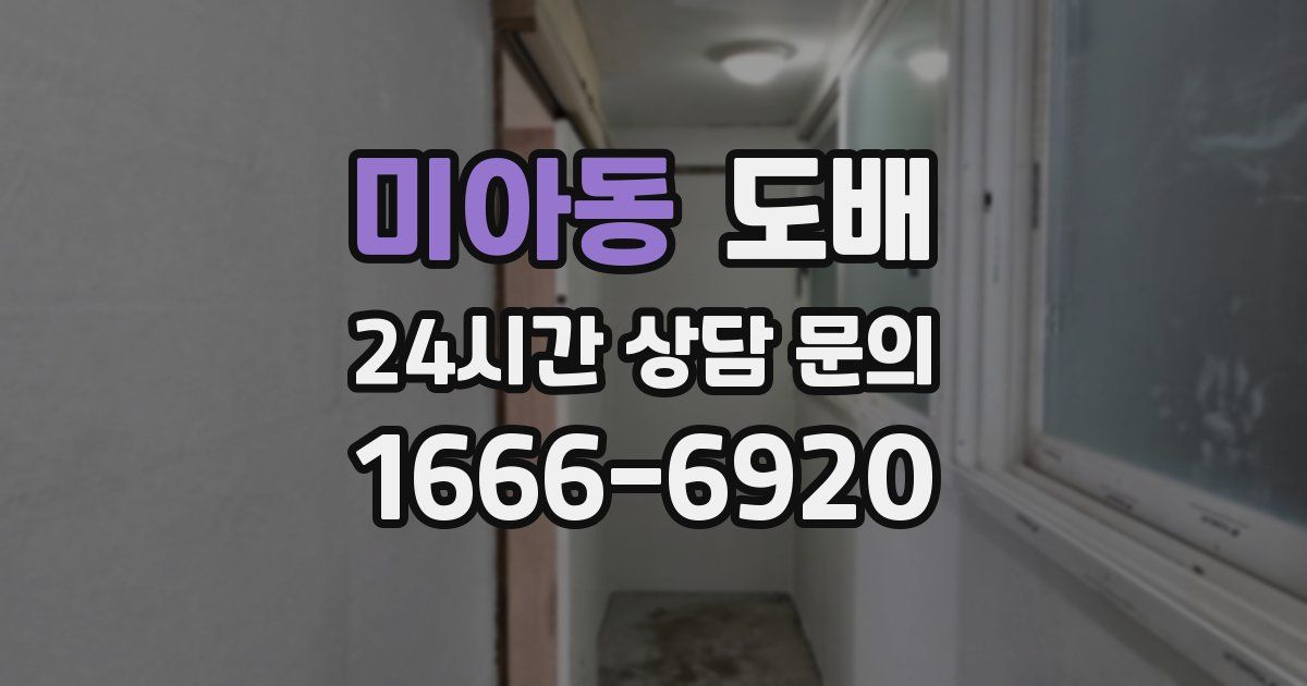 미아동 도배