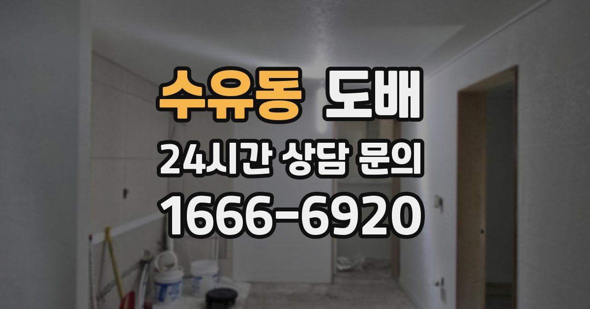수유동 도배