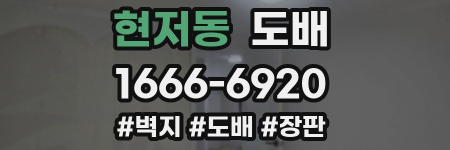 현저동 도배