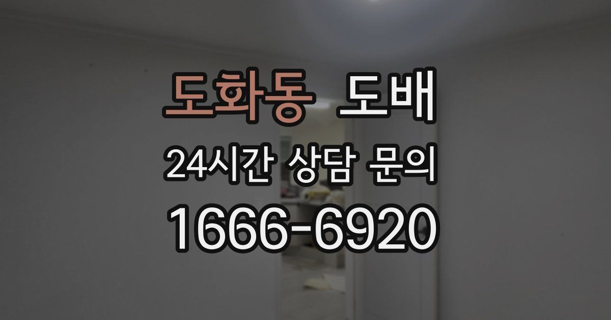 도화동 도배
