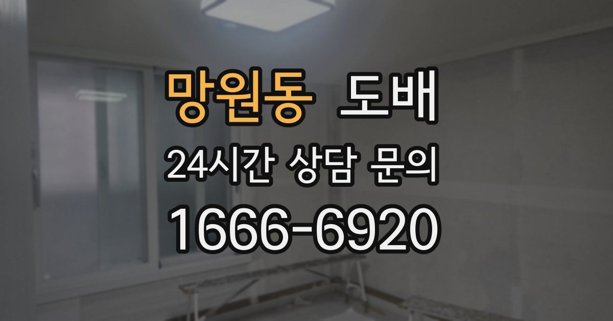 망원동 도배