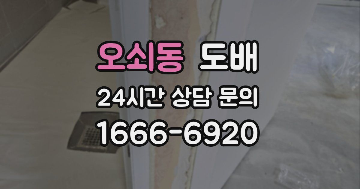 오쇠동 도배