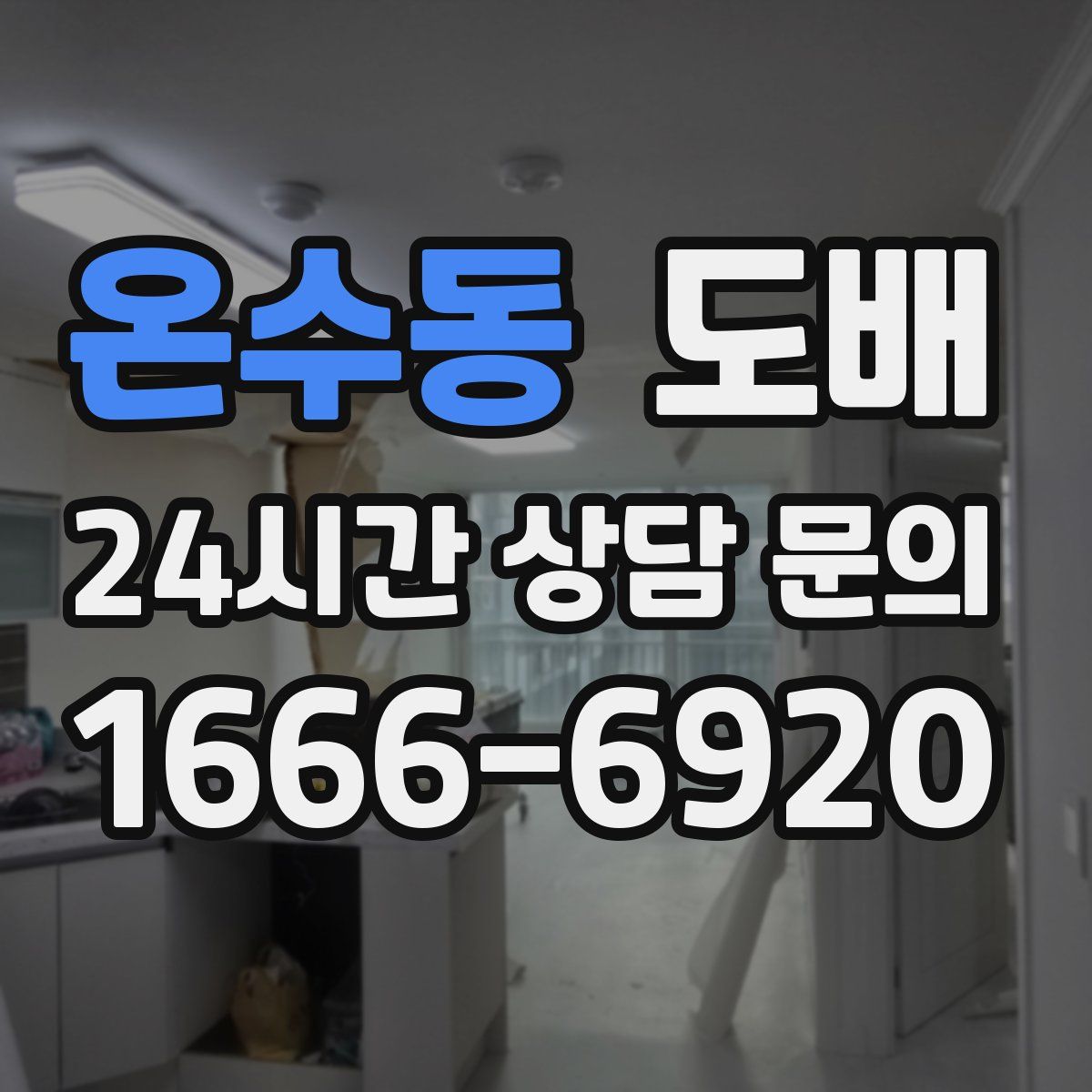 온수동 도배
