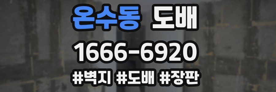 온수동 도배