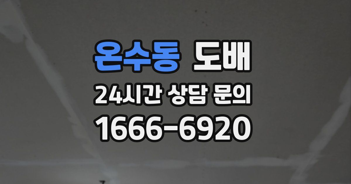 온수동 도배