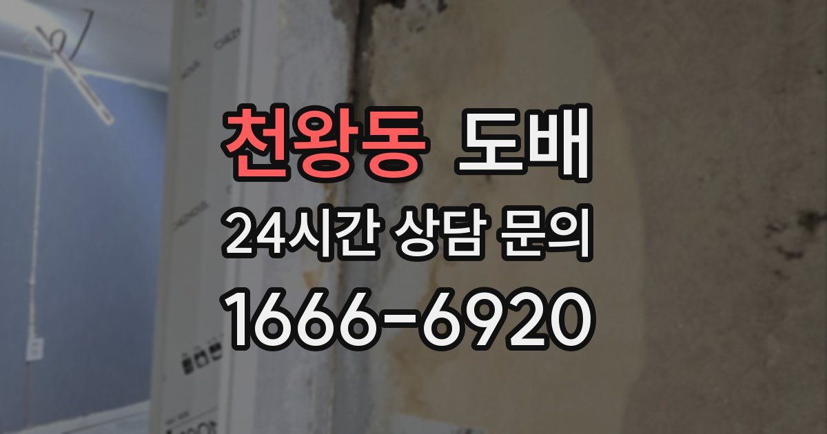 천왕동 도배