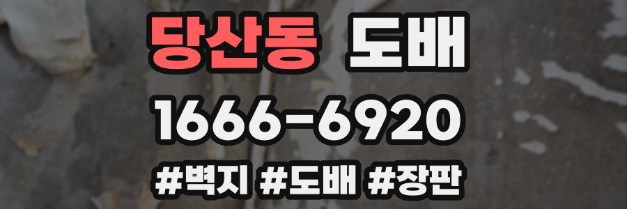 당산동 도배