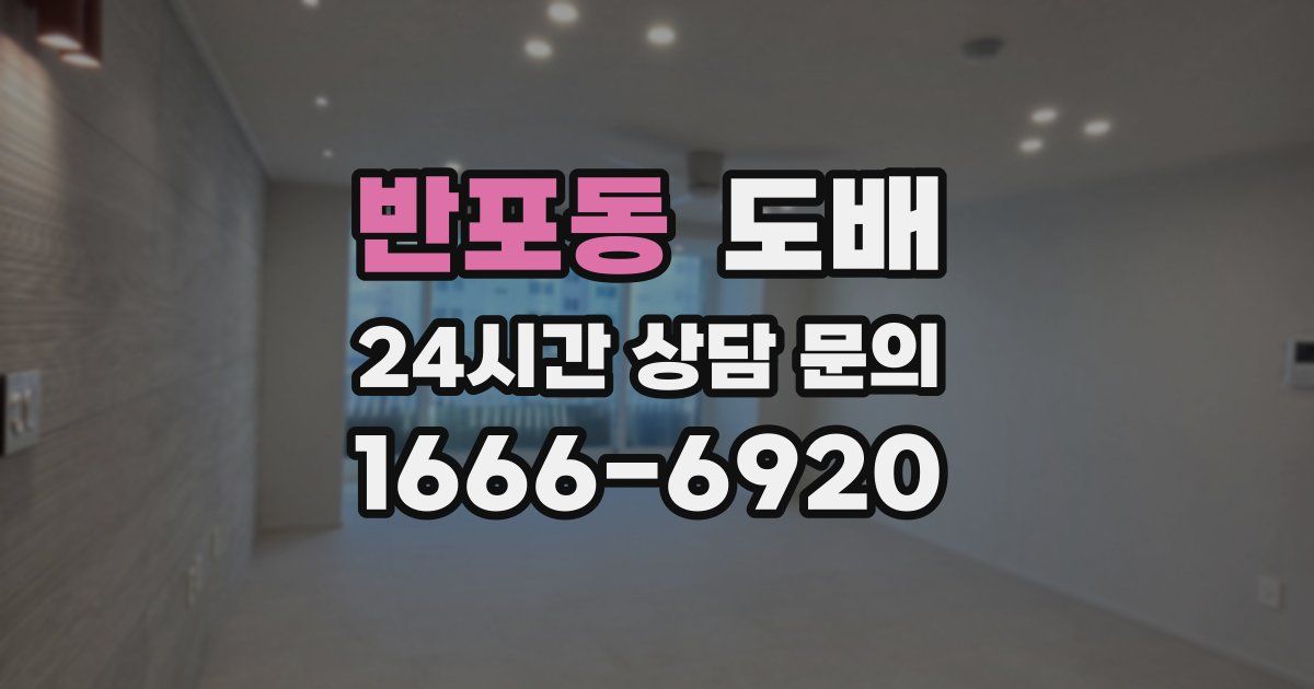 반포동 도배