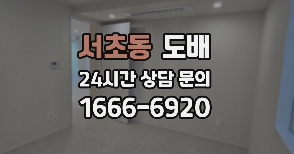 서초동 도배
