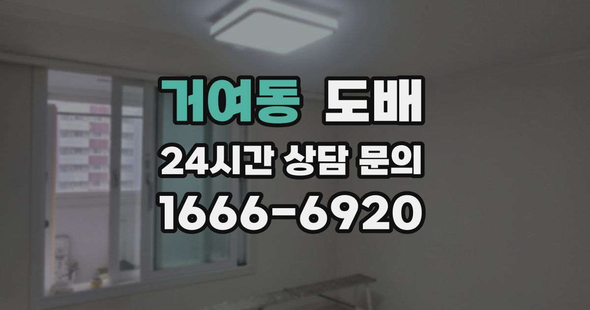 거여동 도배