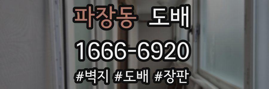 파장동 도배