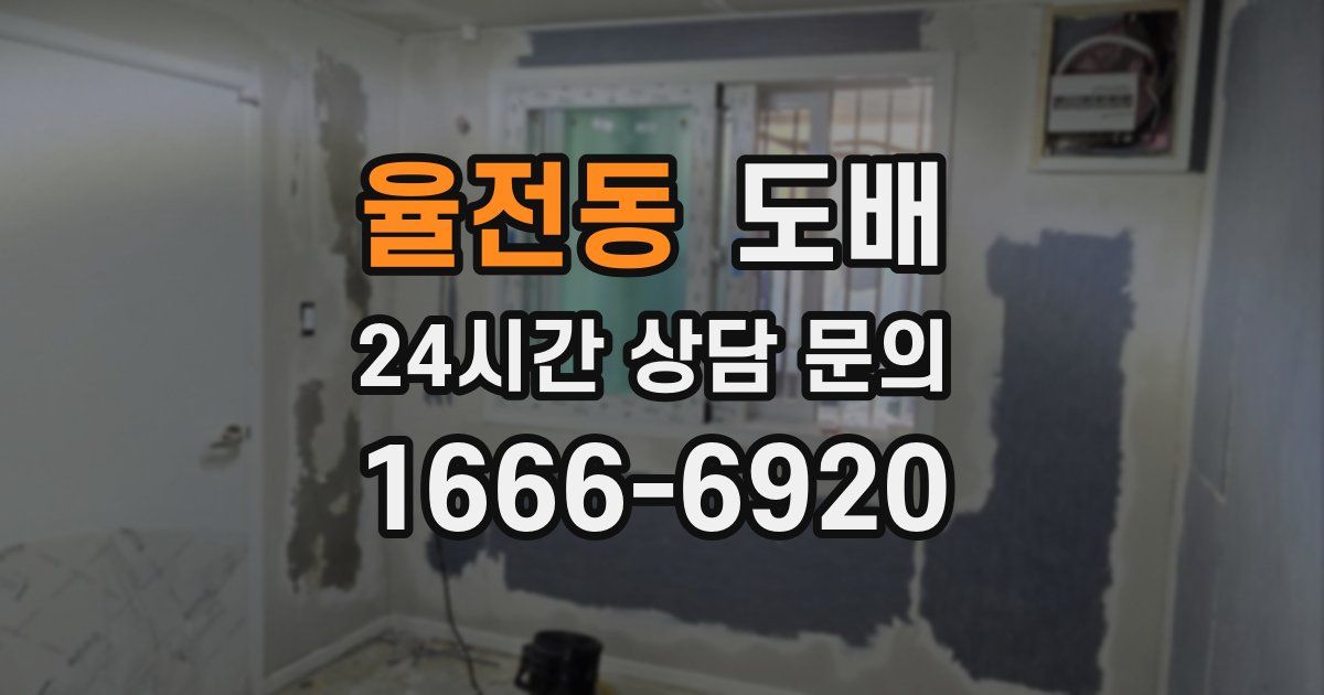 율전동 도배