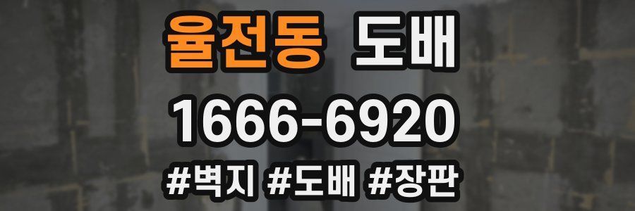 율전동 도배