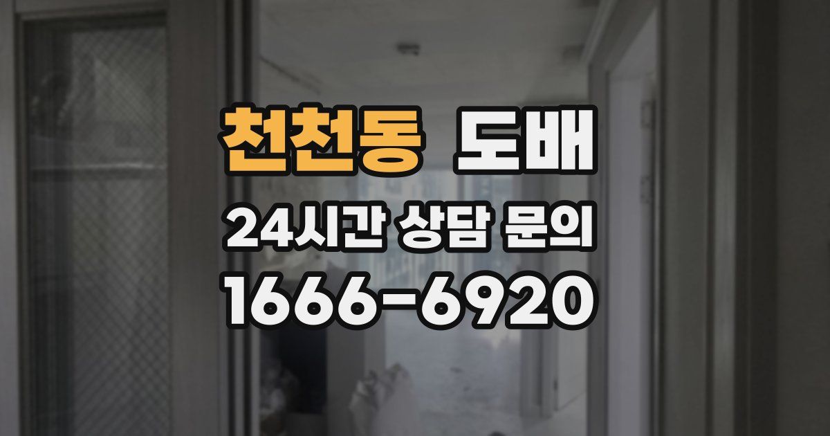 천천동 도배