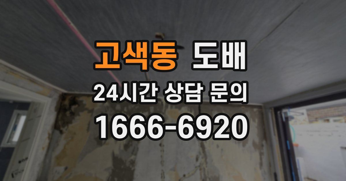 고색동 도배