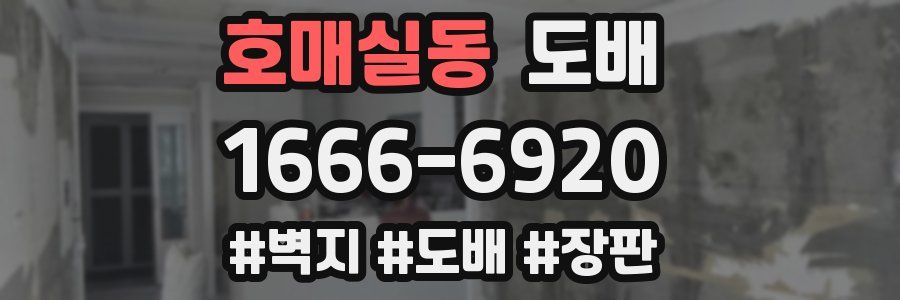 호매실동 도배