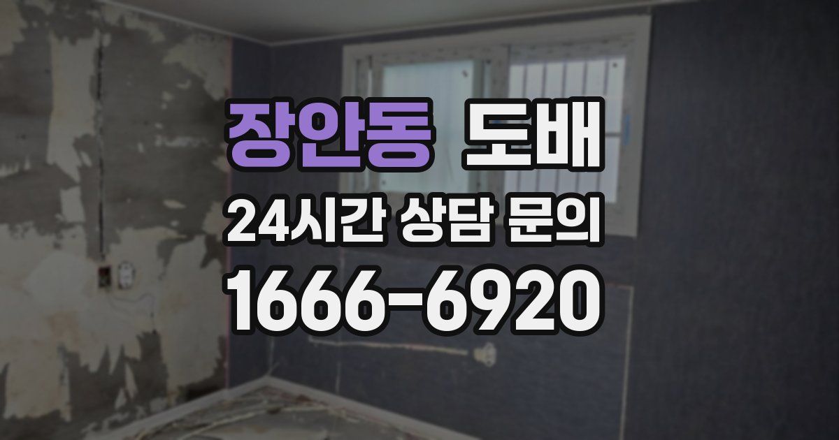 장안동 도배