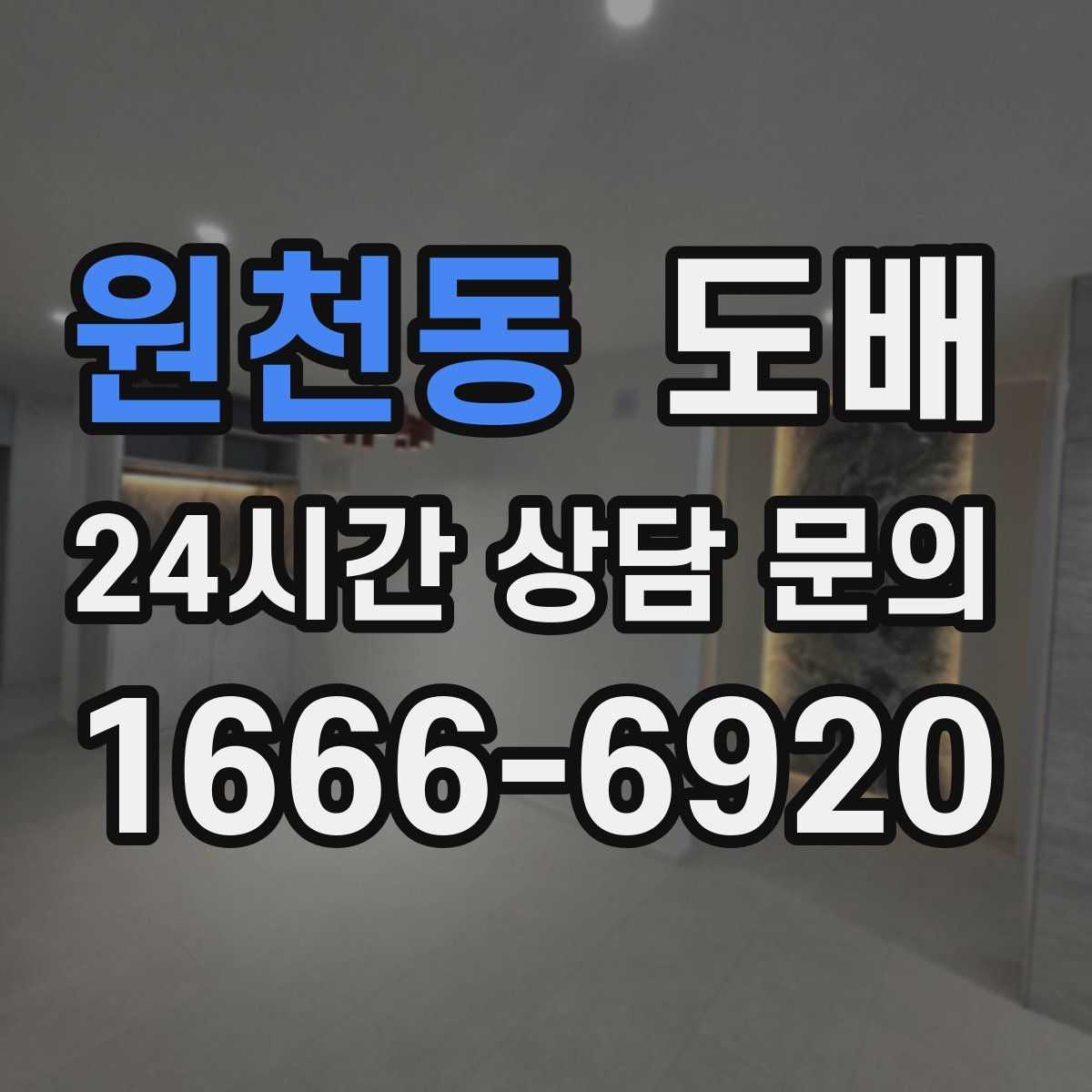 원천동 도배