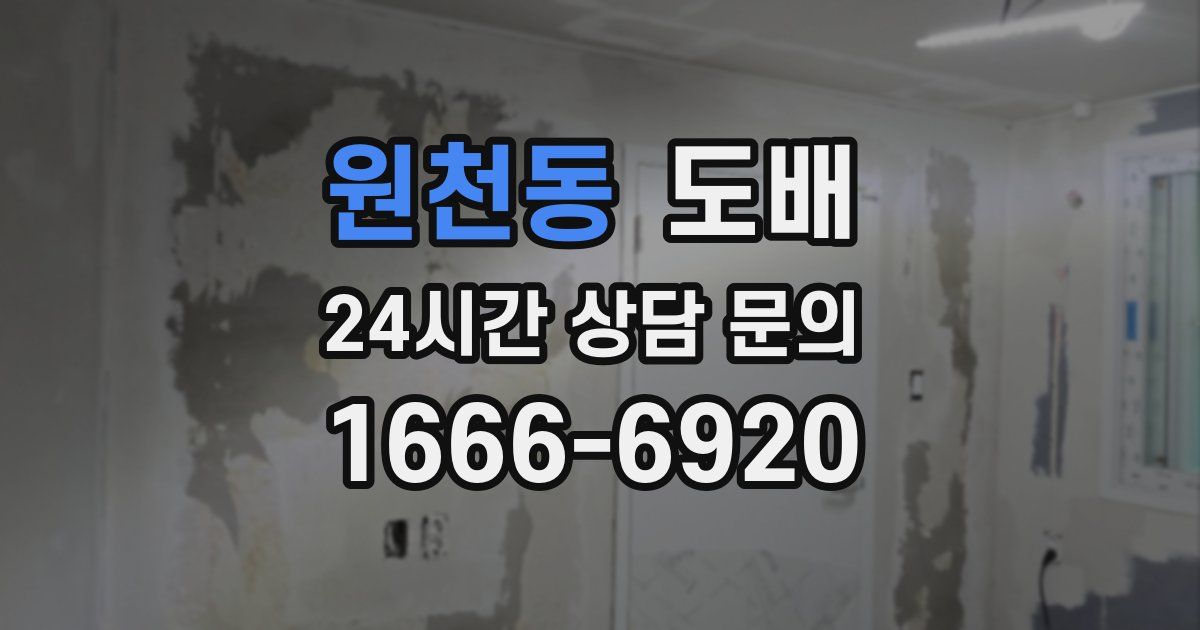 원천동 도배